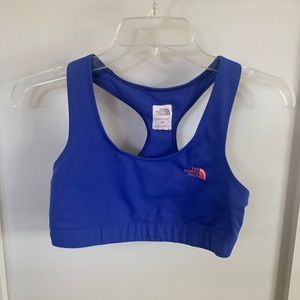 Women’s north face blue sports bra